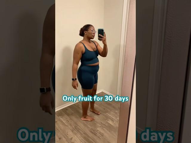 I ate only fruit for 30 days…. #fruit #fruitfast #bodytransformation #weightloss #fasting