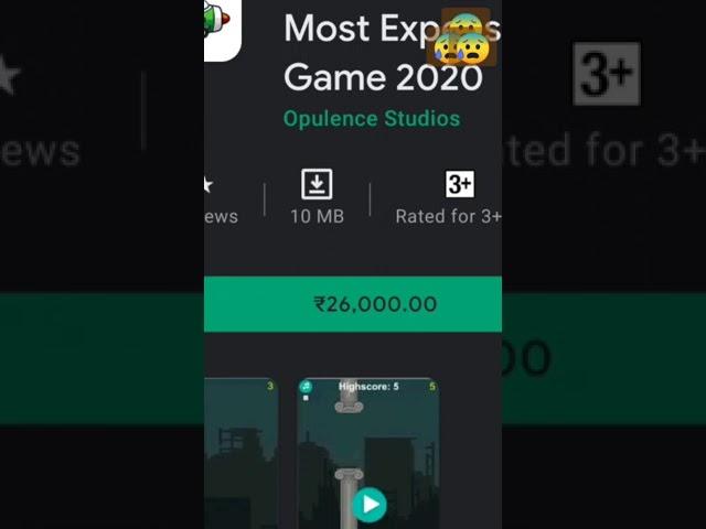 Most expensive game in Google Play store ..