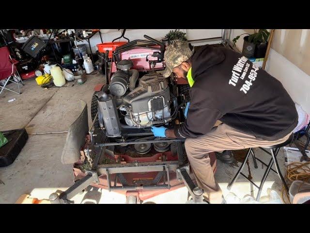 Bradley Mower Stand on Maintenance: Oil & Filter Change