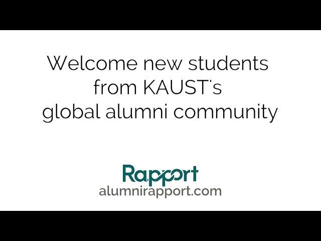 Welcome to KAUST