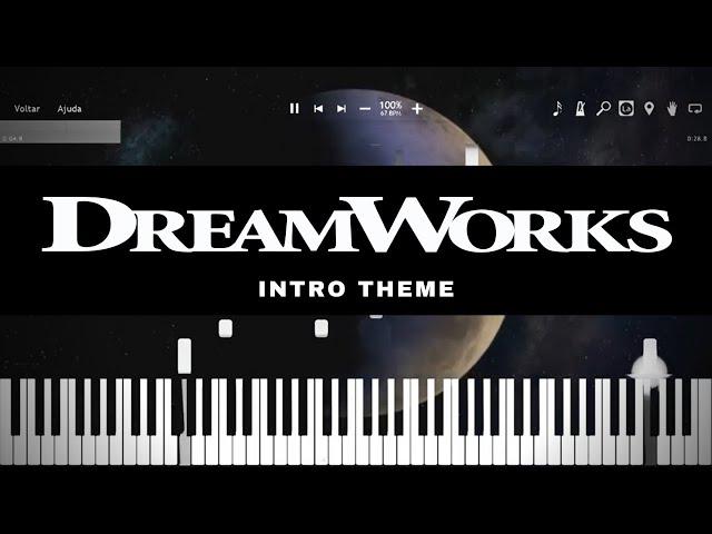 DreamWorks Animation Intro (2011) - Piano Tutorial