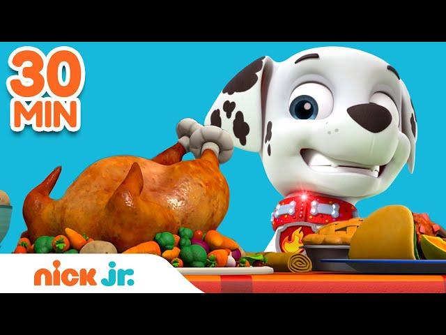 PAW Patrol Pups Save Thanksgiving! w/ Marshall, Skye & Zuma | 30 Minute Compilation | Nick Jr.