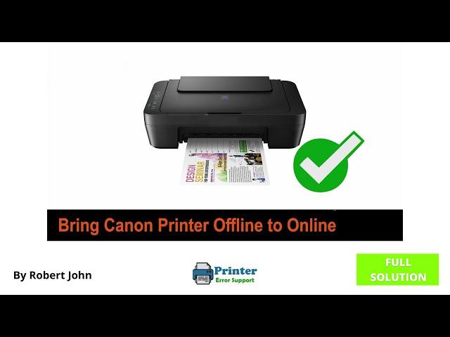 Canon Printer Offline Windows 10 - (Latest 2021 Solution)