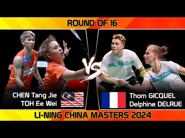 CHEN Tang Jie /TOH Ee Wei vs Thom GICQUEL /Delphine DELRUE | China Masters 2024 Badminton