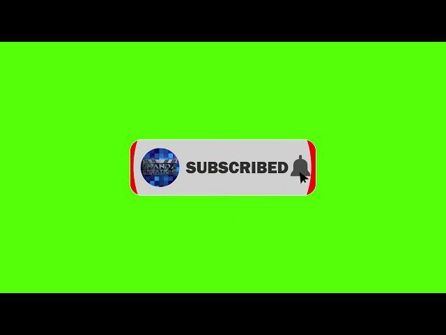 Green screen animated subscribe button for YouTube | Nanda Creations