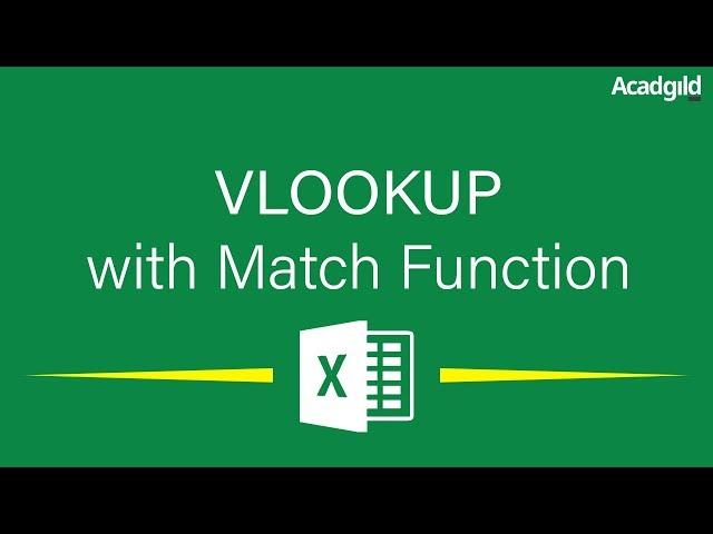 VLOOKUP with Match Function | VLOOKUP Tutorial | Excel Tutorials for Beginners