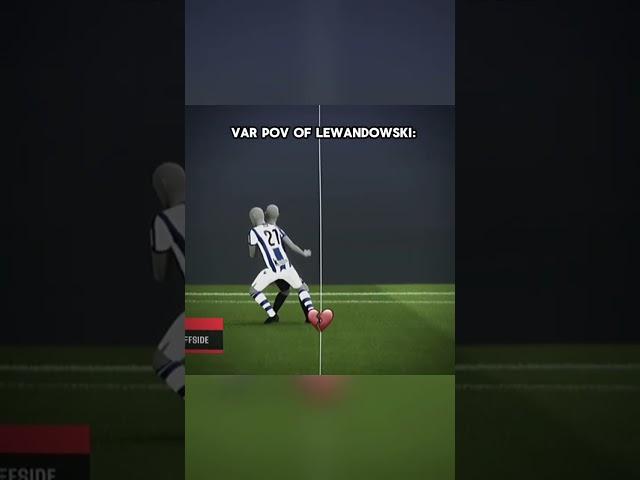 How VAR saw Lewandowski’s foot  #football #fifa #lewandowski #barcelona #var #offside #fyp