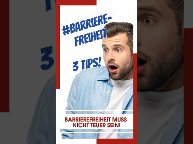 3 Tipps für die Finanzierung Ihrer Barrierefreiheit #barrierefreiheit #fördermittel #sehbehinderung