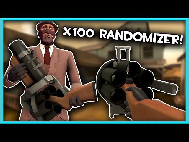 [TF2] x100 RANDOMIZER is STRANGE! - TF2 Random Moments!