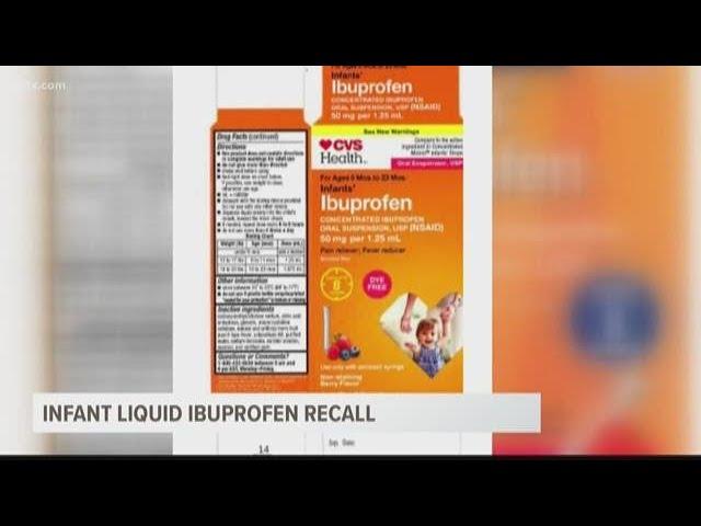 Infant liquid ibuprofen recall