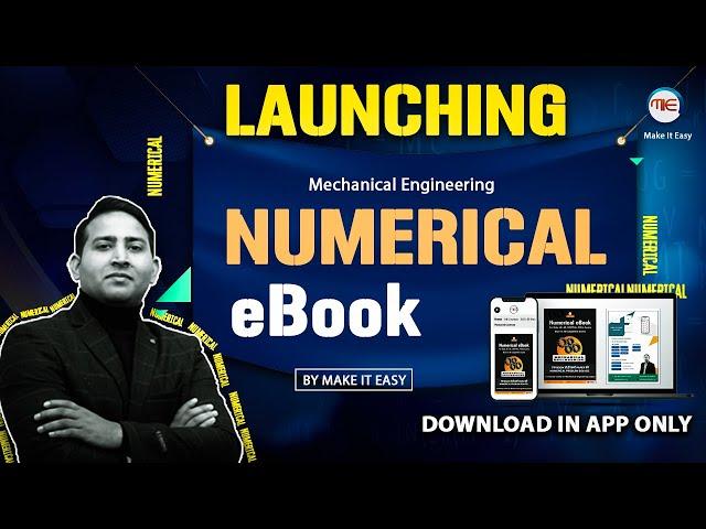 Launching Numerical E-Book for Mechanical Engineering for All AE JE Govt. Exams | Rahul Kothiyal Sir