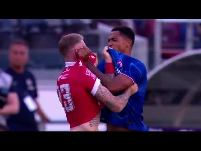 Levi Colwill aggression on James McClean after 2 minutes in Chelsea vs Wrexham friendly match