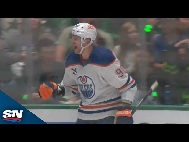 Connor McDavid Sets Up Corey Perry For The Oilers' Fifth Straight Icebreaker