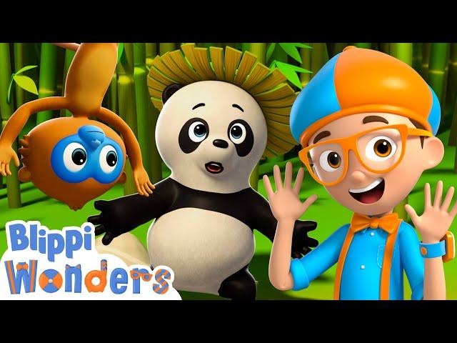 Blippi Wonders | Jungle Animals! | Blippi Animated Series | Cartoons For Kids
