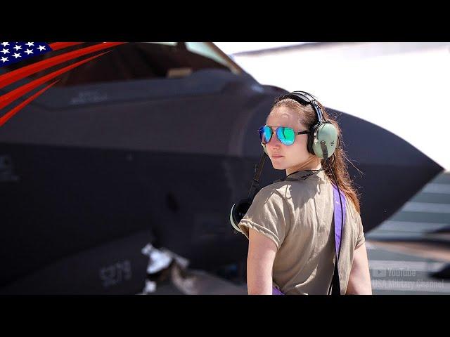 Beautiful Girls Keeping Fighter Jets in Top Shape