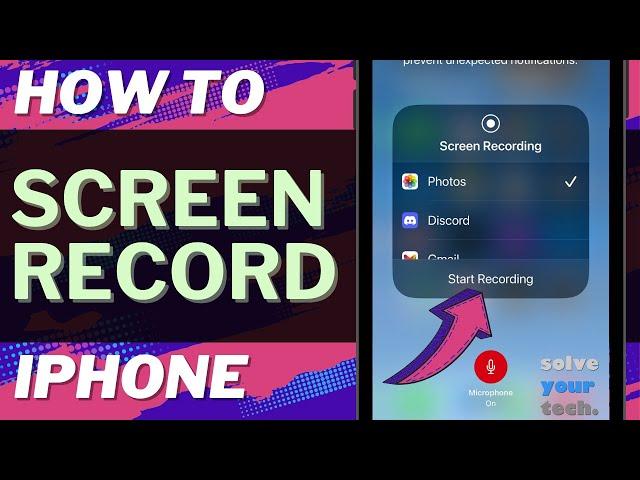 iOS 17: How to Screen Record on iPhone