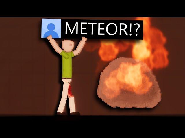 Can You Survive A METEOR In People Playground?