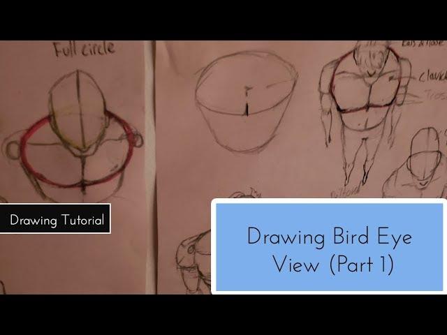 How To Draw Characters In Perspective Bird's Eye View || Logical Breakdown (Part 1)