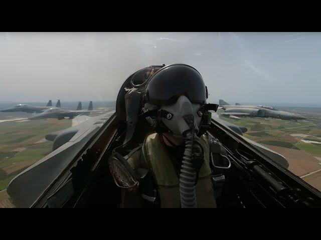 360° F-4 Phantom Cockpit Experience | Epic Close Formation with F-15 & F-4 Jets!