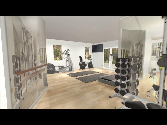 Custom 3D Home Gym Interior Design by FS2 Training, LLC