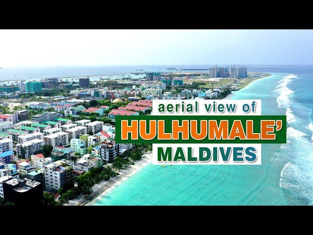 Aerial view of Hulhumale' Beach |  Maldives 2020