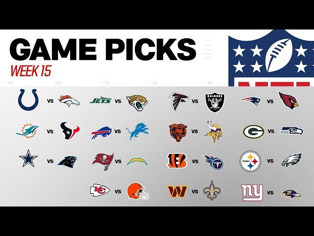 Week 15 Game Picks!