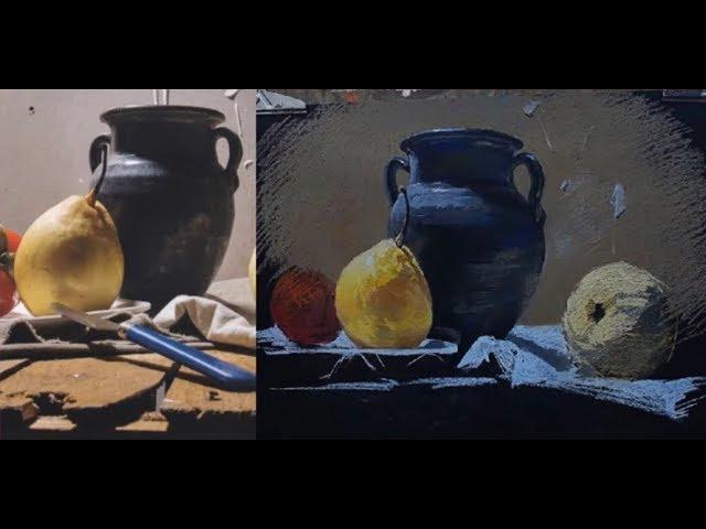 Pastel Painting of Still Life