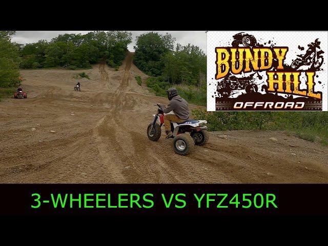 Bundy Hill Off-road | 450 chasing 3wheelers | Trike Circus | Yamaha YFZ450r | Hill Climbs | Trails