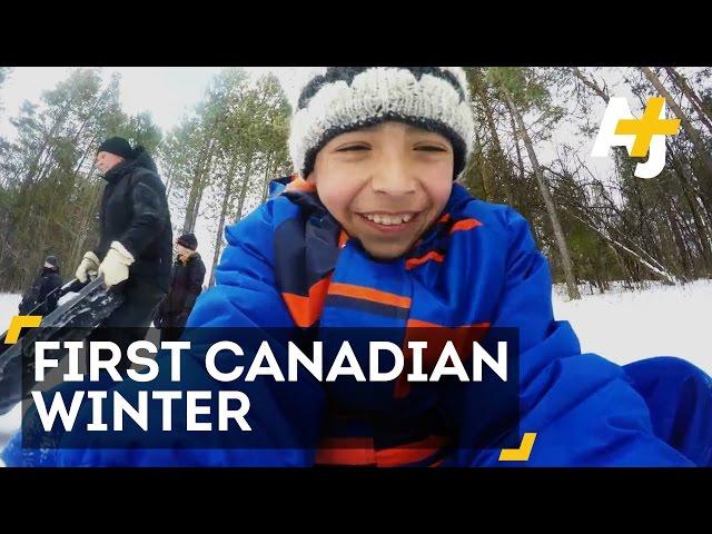 First Canadian Winter For Refugee Kids