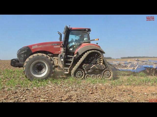 CASE IH 340 MAGNUM RowTrac Tractor Working On Fall Tillage