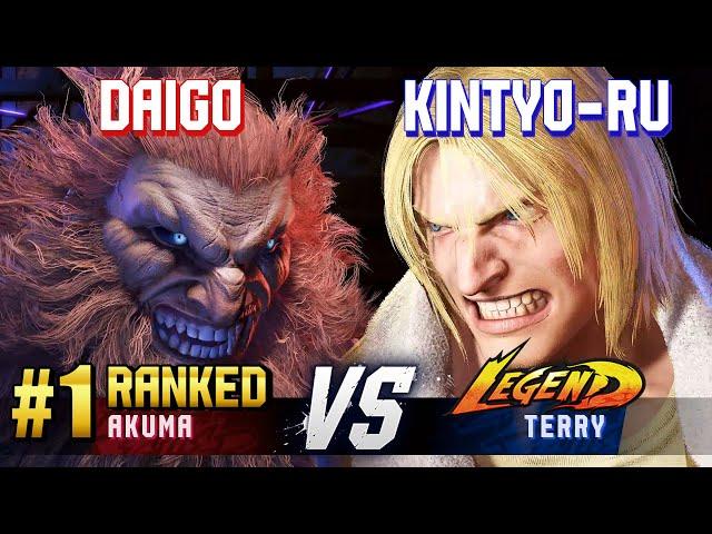 SF6 ▰ DAIGO (#1 Ranked Akuma) vs KINTYO-RU (Terry) ▰ High Level Gameplay