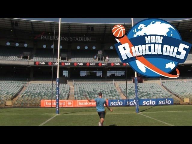 AFL Football Trick Shots | How Ridiculous