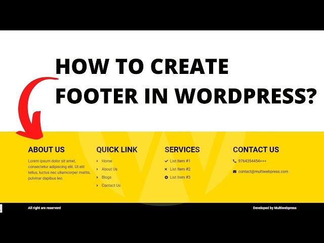 How to create footer in wordpress? | Elementor page builder | Header and footer Plugin 