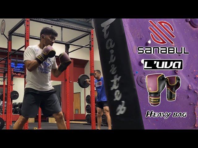 HEAVY BAG TRAINING- Sanabul L’uva Boxing Gloves