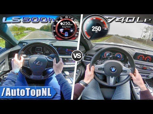 BMW 7 Series 740Le vs Lexus LS500h | 0-250km/h | ACCELERATION TOP SPEED & AUTOBAHN POV by AutoTopNL