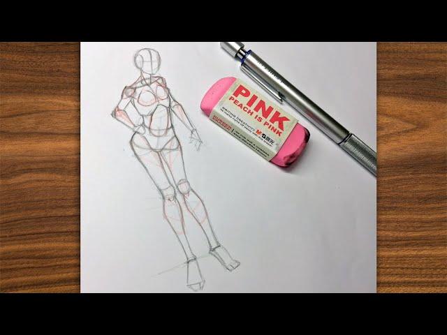 Tutorial drawing anime Full body for beginners (ANATOMY) | LESSON  6 | Draw so easy Anime