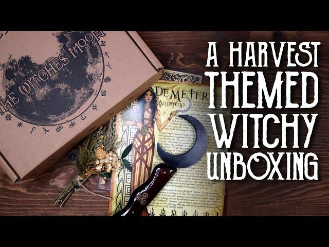 Open a Witches Moon Harvest Witchy Subscription Box With Me - Witchy Unboxing - Magical Crafting