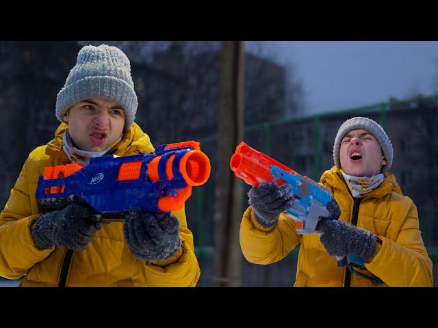 Битва Бластеров // nerf TRILOGY VS  нёрф слэджфайр // Дизмон