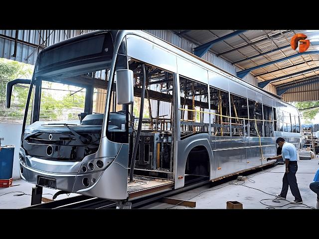 Man Transforms Destroyed Bus into Luxury Coach | Start to Finish Build by @muhammadali77