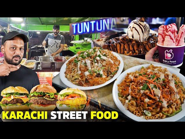 Eating TunTuna | Chinese Food on MotorBike || DAIRY FEAST LIVE ICE CREAM | Pakistan Street Food