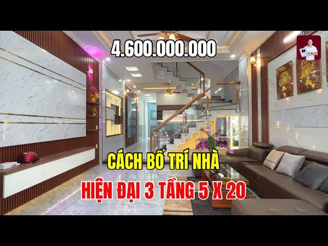 Nhà Đẹp 2024 - Mẫu Nhà 5x20M, 1 Trệt 2 Lầu, Trị Giá 4,6 TỶ Tại Bình Dương