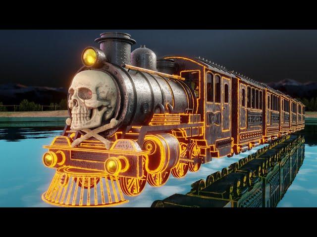 Happy Halloween Train Kids Cartoon for Fun - Choo choo train kids videos