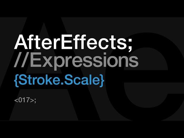 AE Hack: Perfect Stroke Width Every Time!