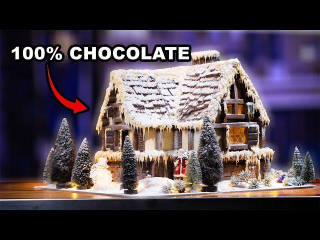 I Made a Fantasy Cottage, but it's 100% Chocolate