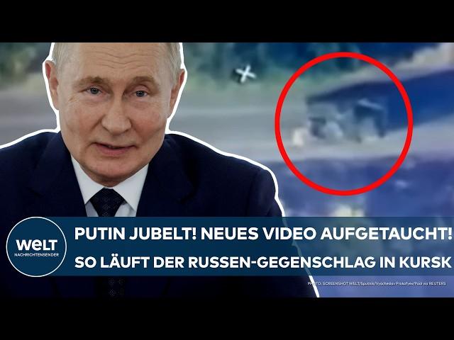 UKRAINE-KRIEG: Putin jubelt! Neues Video aufgetaucht! Bilder zeigen Russen-Gegenschlag in Kursk