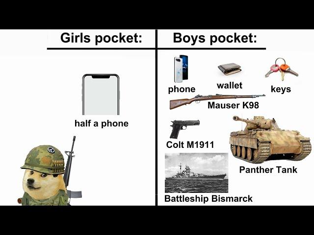 BOYS VS GIRLS MEMES WW2 PART#2