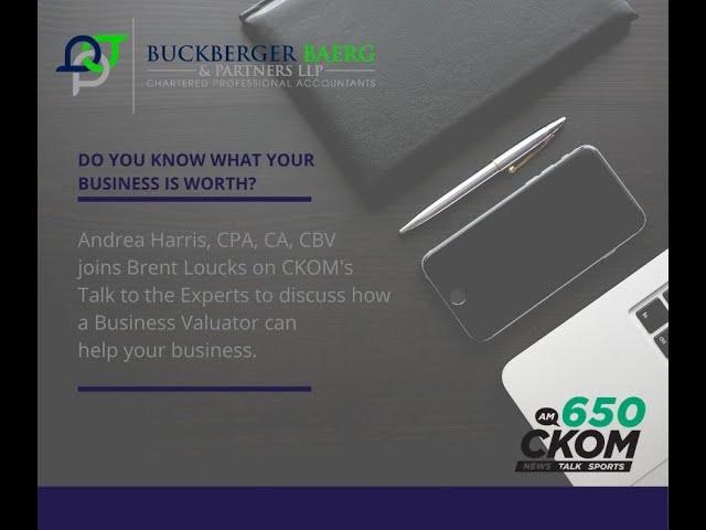 Business Valuations with Andrea Harris, CPA, CA, CBV on 650 CKOM's Talk to the Experts