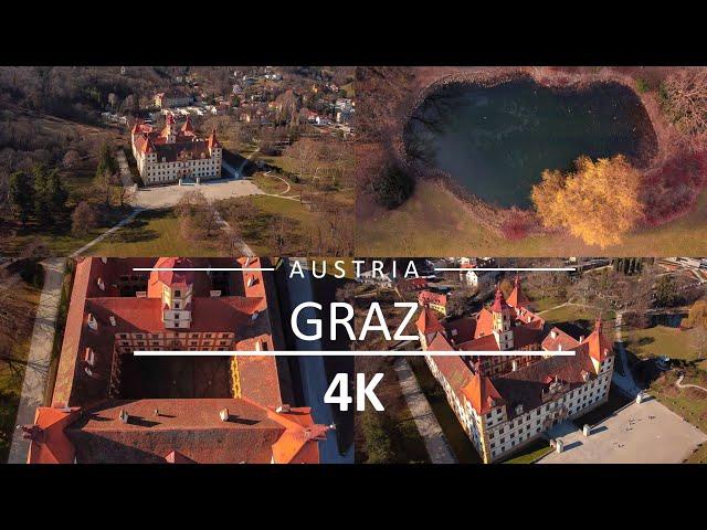 Graz Austria 4K UHD Drone - Eggenberg palace