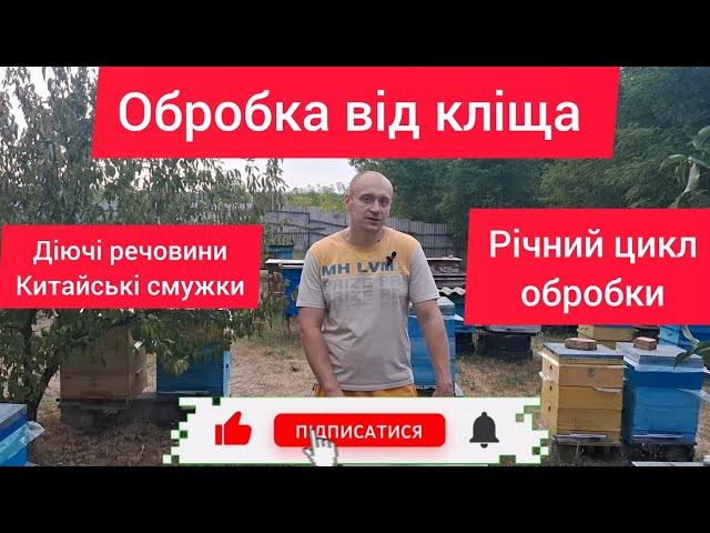 Річний цикл обробки від кліща, китайські смужки, народні методи, препарати-вбивці бджіл