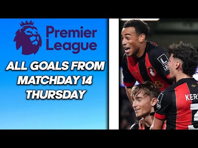 PREMIER LEAGUE - All goals matchday 14 - THURSDAY #football #premierleague #allgoals #highlights